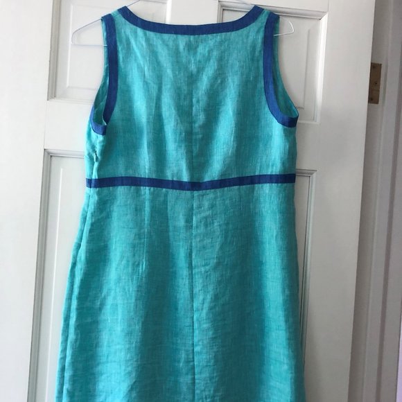 Linen sleeveless dress. - Picture 2 of 6